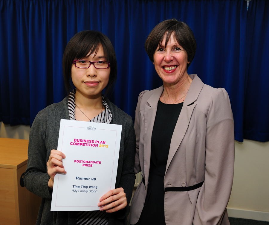 Publishing student wins runner-up prize in Business Plan competition