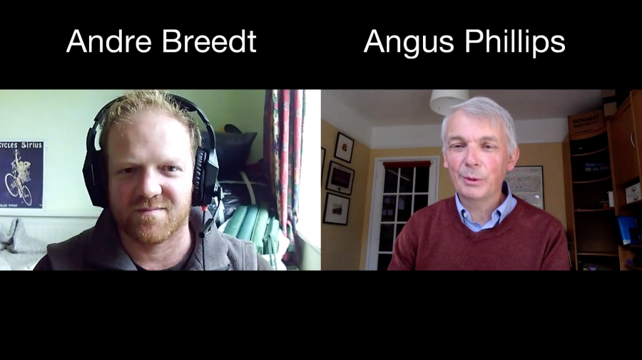 Angus Phillips in discussion with Andre Breedt of Nielsen
