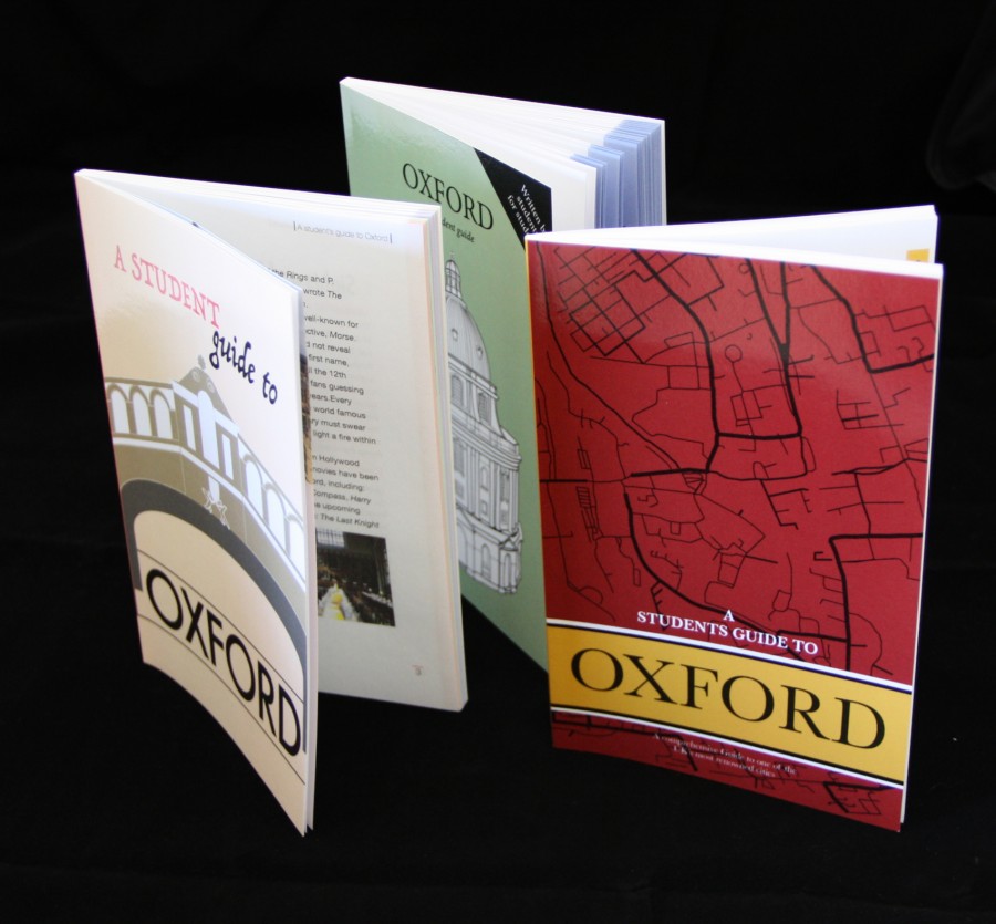 Three printed copies of The Student Guide to Oxford